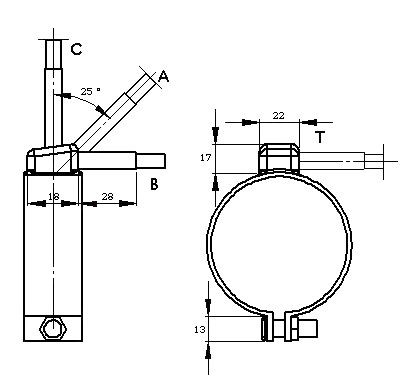 Dessin des types de sorties des colliers GS